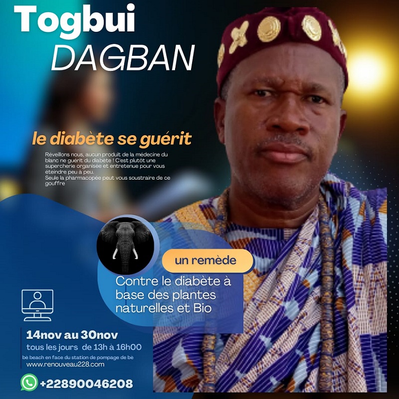 Le diabète se guérit selon Togbui Dagban