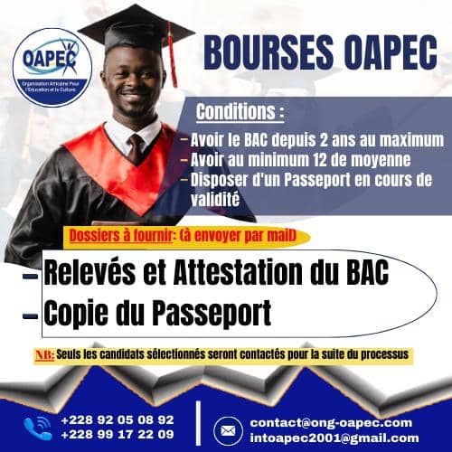 Togo-OAPEC revient  avec de nouvelles bourses d’études au Maroc