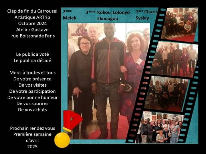 Le Togolais Kokou Ekouagou classé 3è au Carrousel artistique ARTrip  2024
