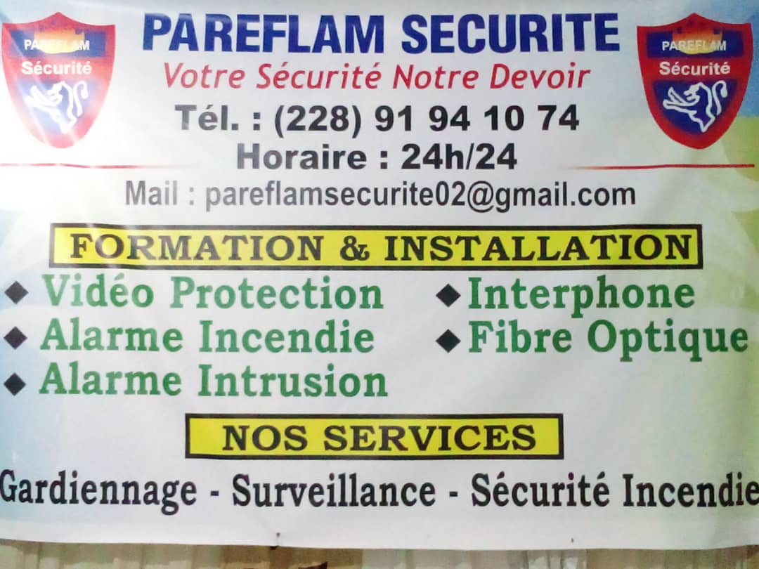 Au Togo, Pareflam sécurité lance officiellement ses activités