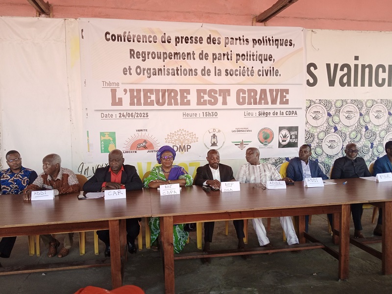 Au Togo, les forces démocratiques en soutien aux manifestants  anti-pouvoir des 26, 27 et 28 juin
