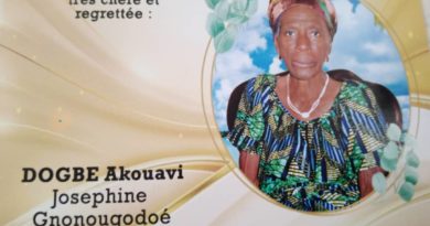Nécrologie: DOGBE Akouavi  dite ” Rogernon” inhumée ce 9 août à Attitogon