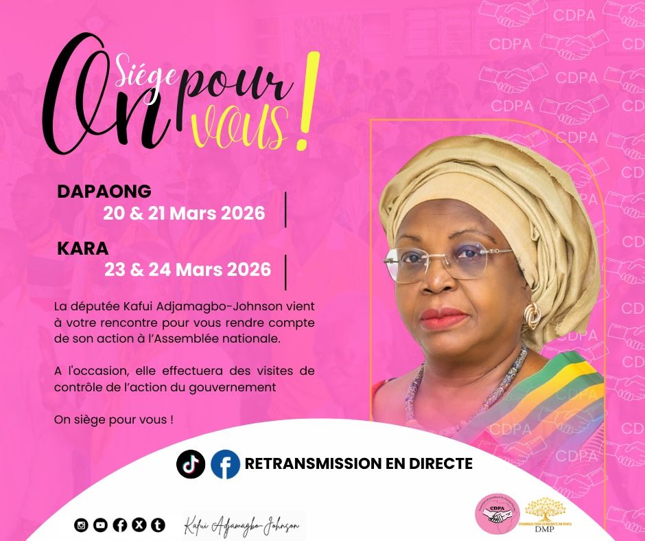 Brigitte Adjamagbo-Johnson en tournée citoyenne