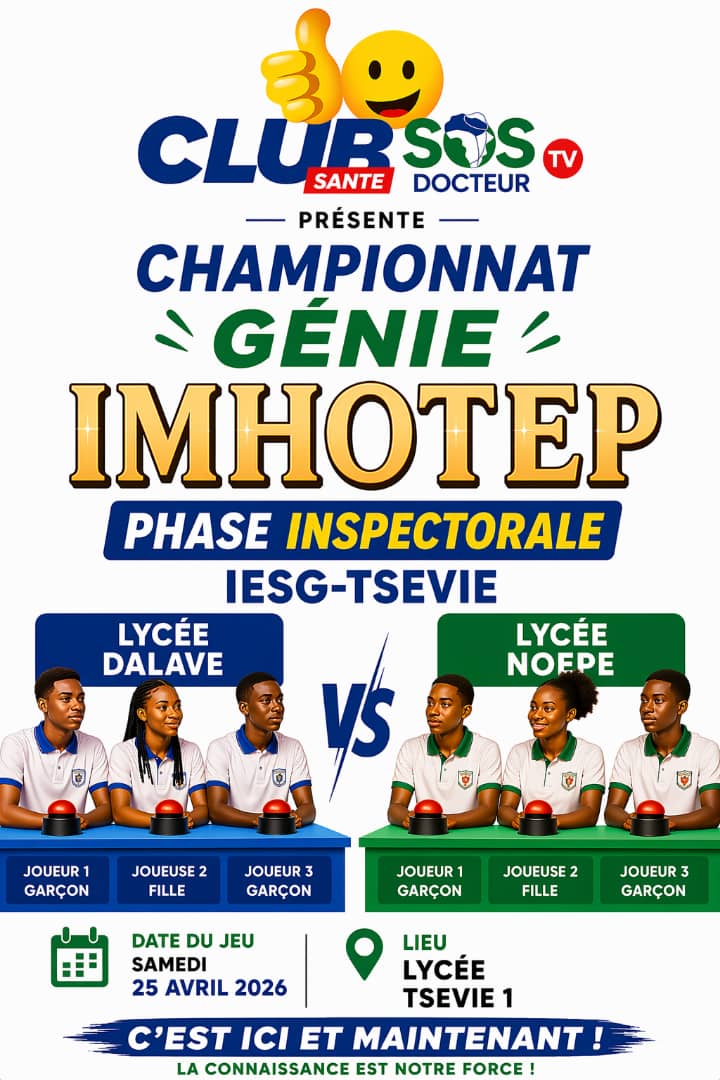 GÉNIE IMHOTEP: la santé s’invite dans l’arène scolaire