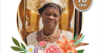 Nécrologie: De Souza Ayélévi Philomène née AMAH-TCHOUTCHOUI sera inhumée ce 9 mai