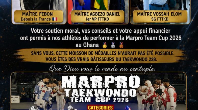 Taekwondo : quand le soutien mène au podium