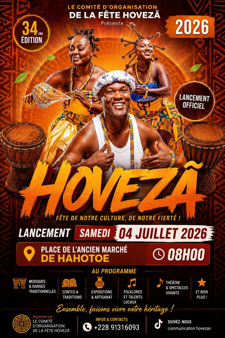 Hovêzan 2026 : Hahotoé donne le coup d’envoi de la 34è édition de sa fête traditionnelle