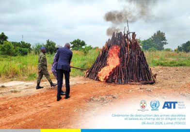 Au Togo, 1 000 armes détruites pour renforcer la lutte contre la circulation illicite
