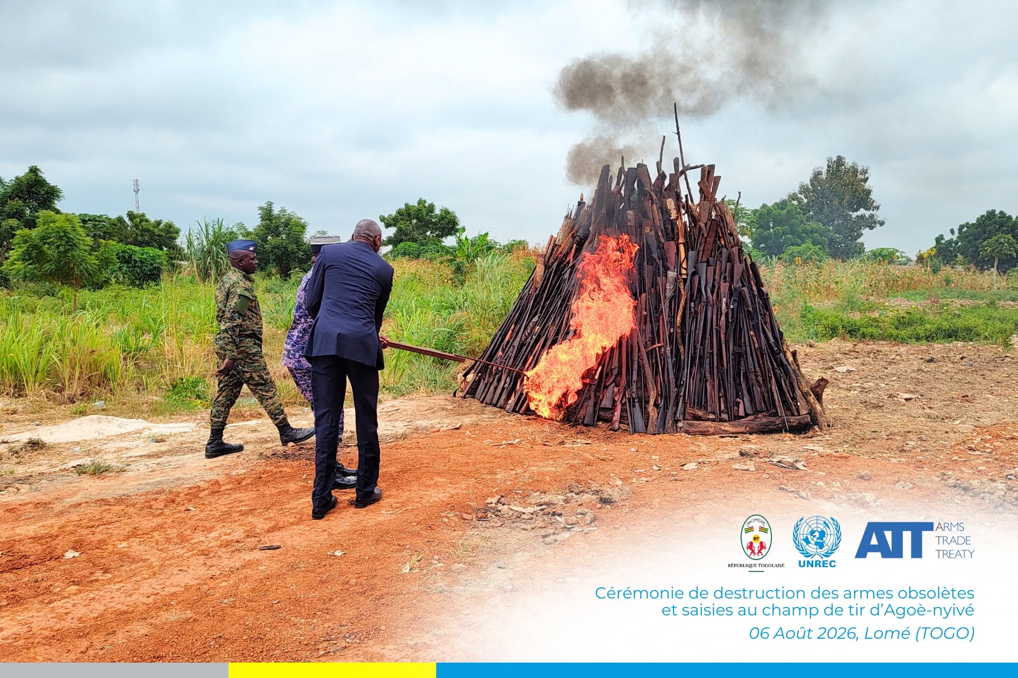 Au Togo, 1 000 armes détruites pour renforcer la lutte contre la circulation illicite