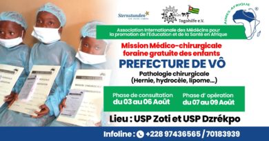 Préfecture de Vo : une vaste mission chirurgicale gratuite pour redonner le sourire aux enfants